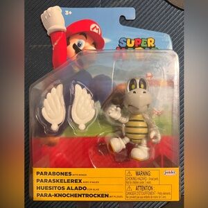 Jakks Pacific Super Mario - Parabones with Wings Toy 4" Figure Nintendo